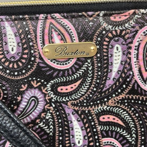 Buxton Pretty Paisley Ultimate Zip Around Organizer Crossbody Shoulder Bag - Picture 8 of 13